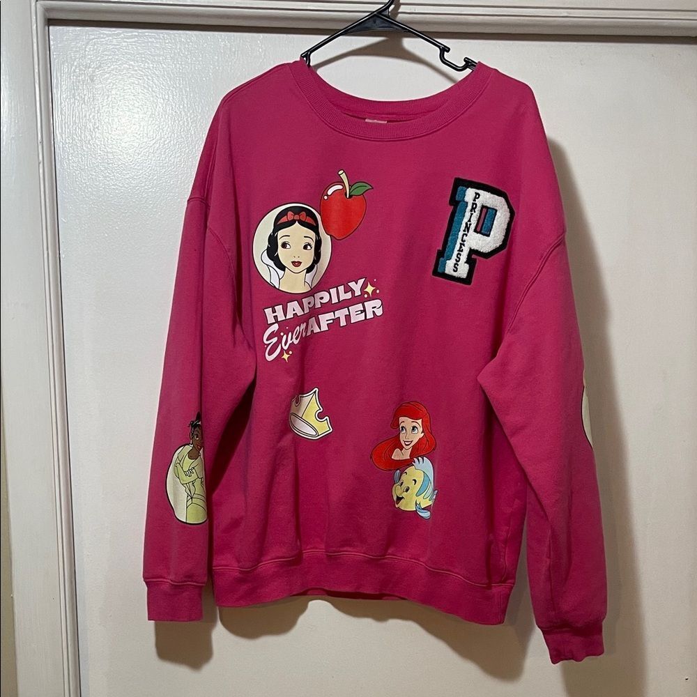 Disney Pink 'Happily Ever After' Princess Graphic Sweatshirt xxl